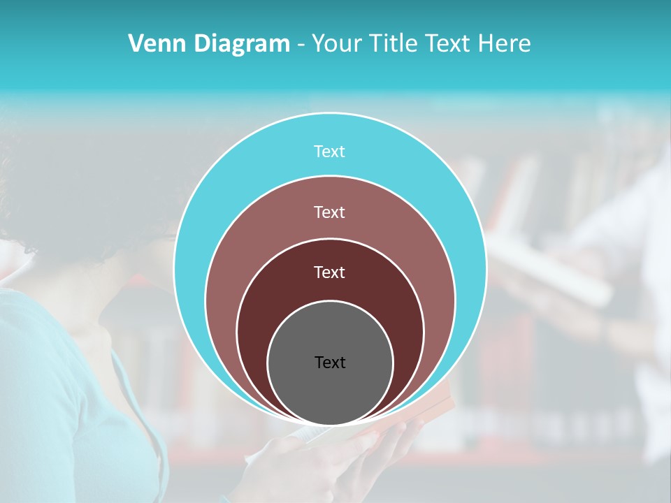 Female One Person Blonde PowerPoint Template