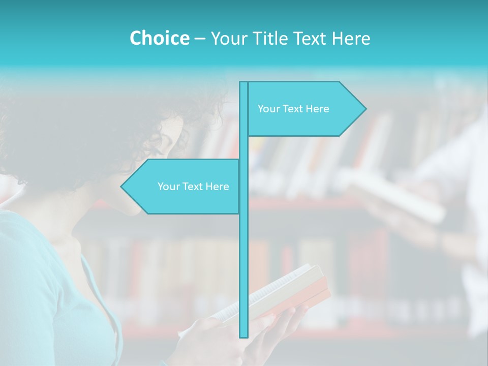 Female One Person Blonde PowerPoint Template