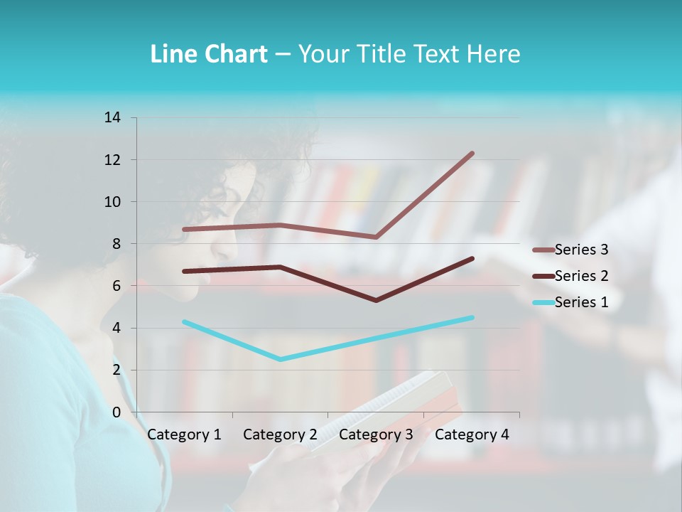 Female One Person Blonde PowerPoint Template