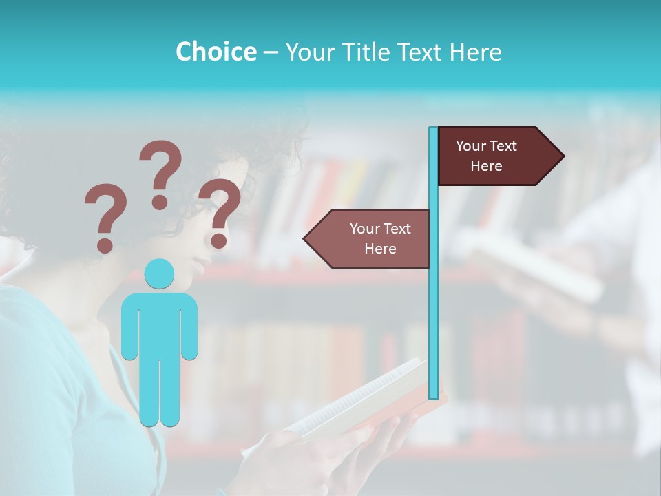 Female One Person Blonde PowerPoint Template