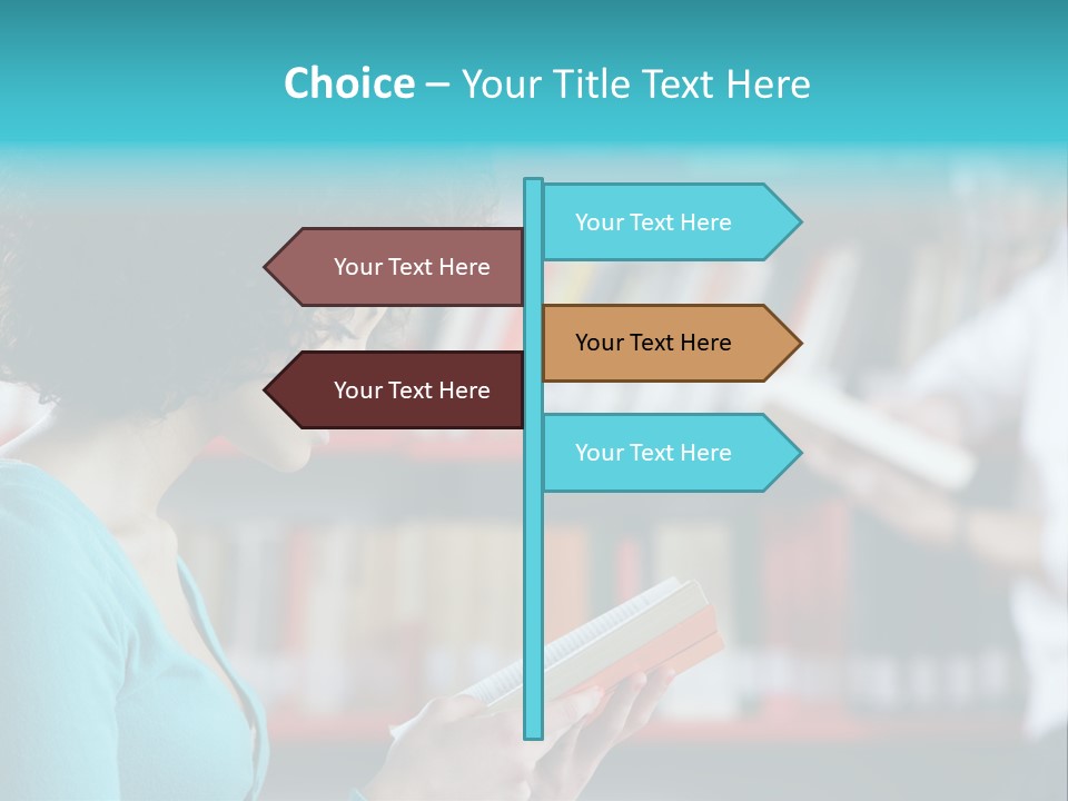 Female One Person Blonde PowerPoint Template