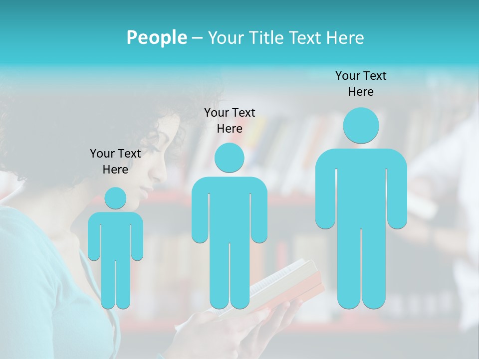 Female One Person Blonde PowerPoint Template