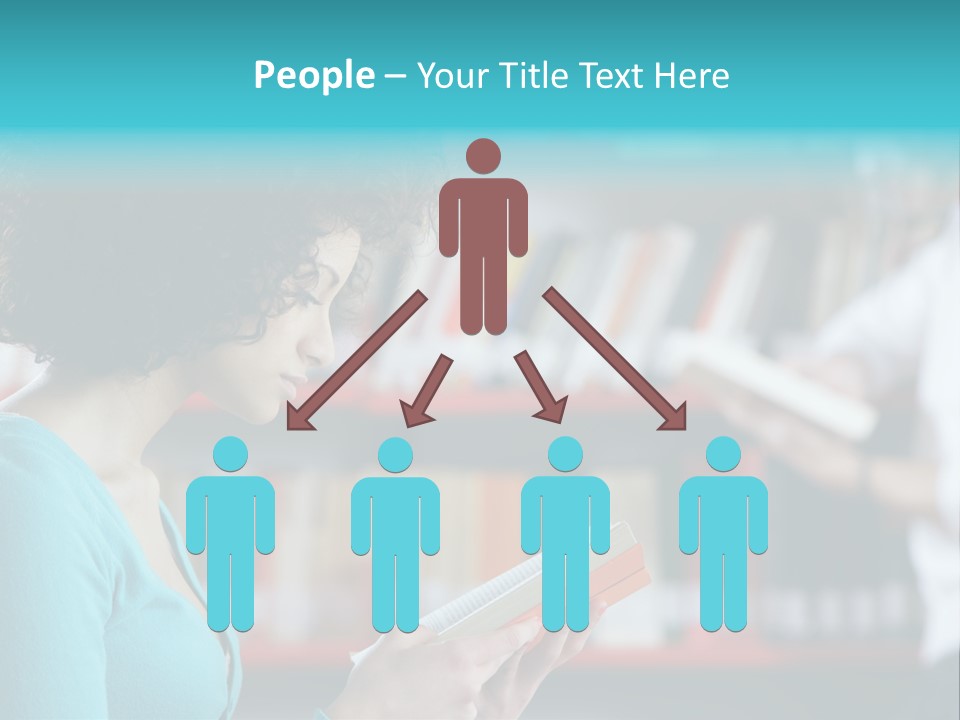 Female One Person Blonde PowerPoint Template