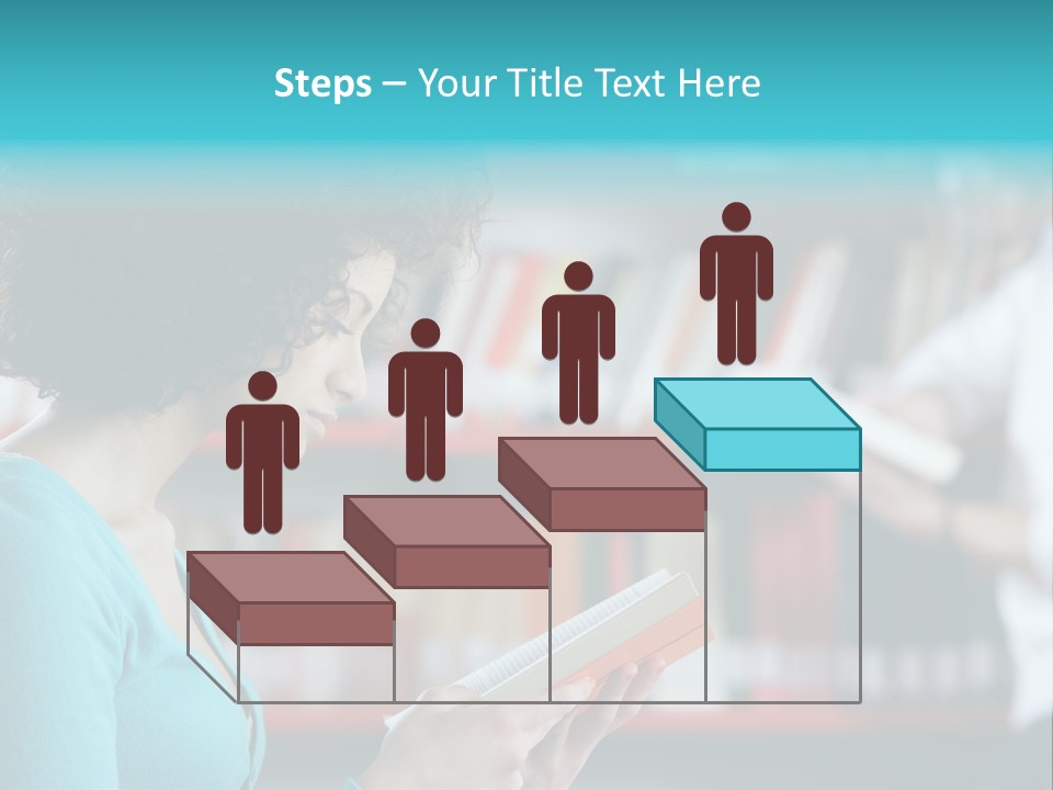 Female One Person Blonde PowerPoint Template