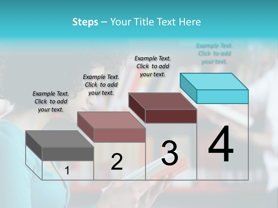 Female One Person Blonde PowerPoint Template