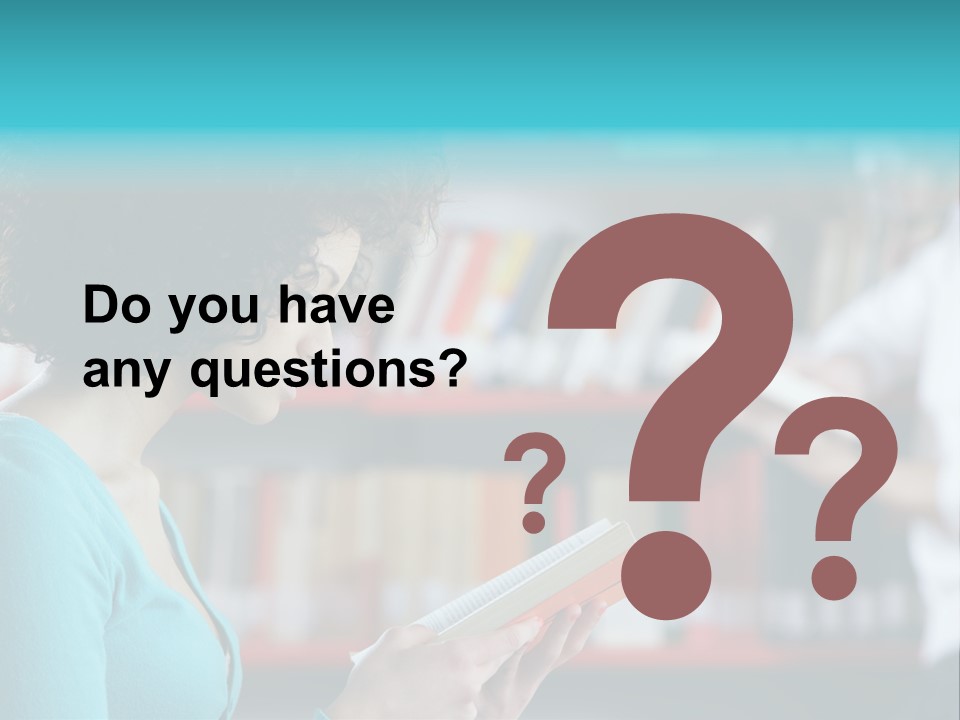 Female One Person Blonde PowerPoint Template