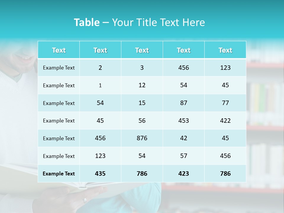 Happy Learning Attractive Female PowerPoint Template