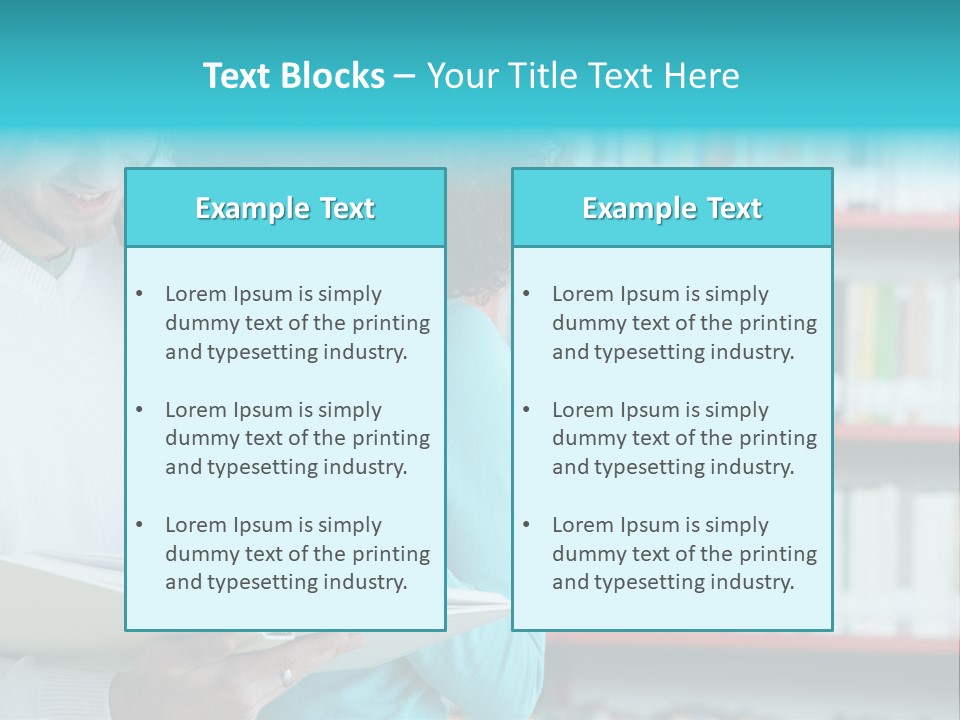 Happy Learning Attractive Female PowerPoint Template