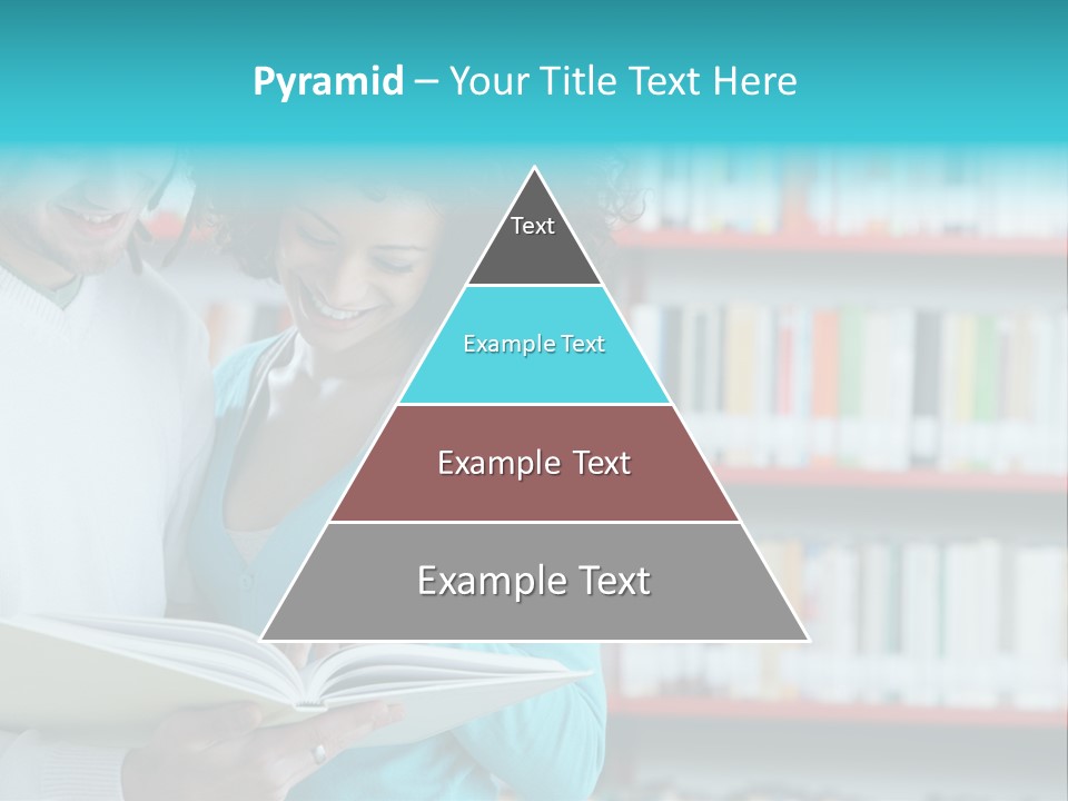 Happy Learning Attractive Female PowerPoint Template