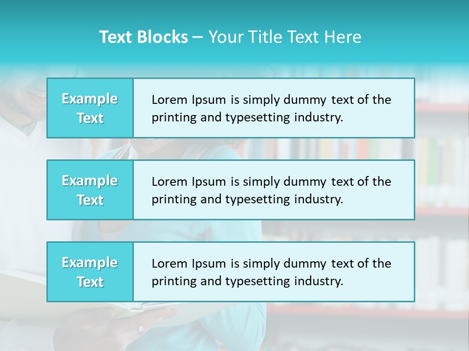 Happy Learning Attractive Female PowerPoint Template