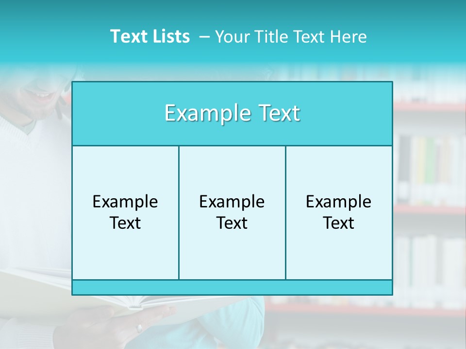 Happy Learning Attractive Female PowerPoint Template