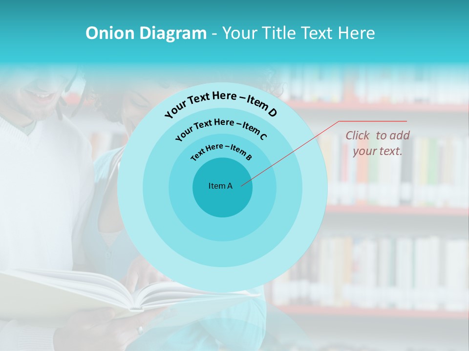 Happy Learning Attractive Female PowerPoint Template