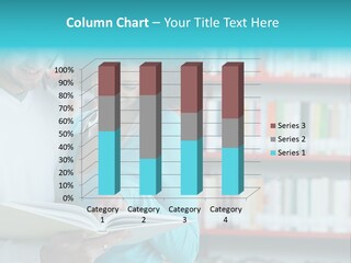 Happy Learning Attractive Female PowerPoint Template