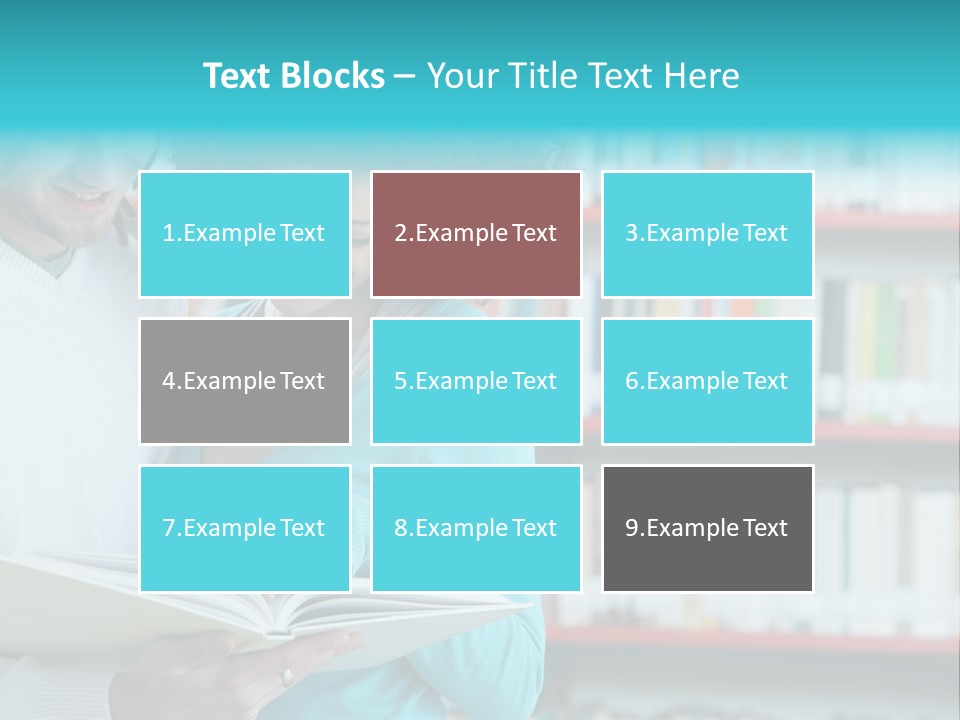 Happy Learning Attractive Female PowerPoint Template