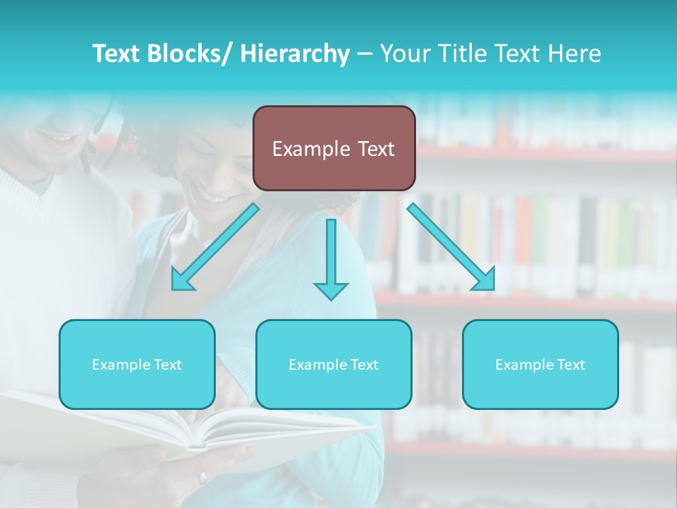Happy Learning Attractive Female PowerPoint Template