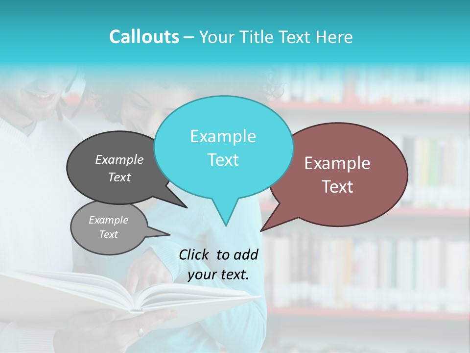 Happy Learning Attractive Female PowerPoint Template