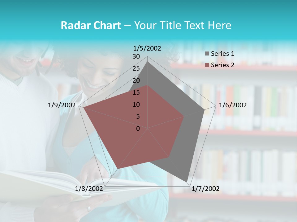 Happy Learning Attractive Female PowerPoint Template
