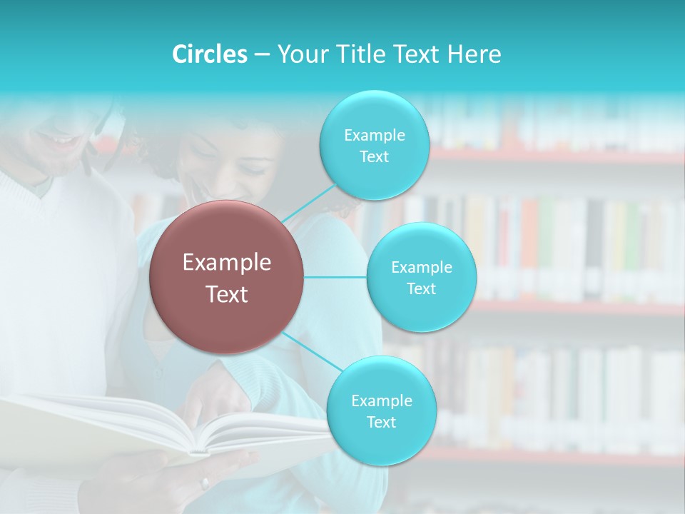 Happy Learning Attractive Female PowerPoint Template