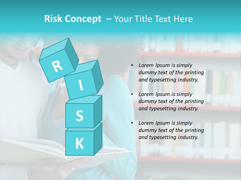 Happy Learning Attractive Female PowerPoint Template