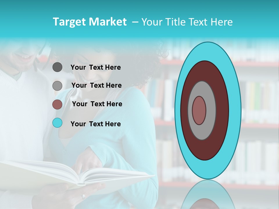 Happy Learning Attractive Female PowerPoint Template