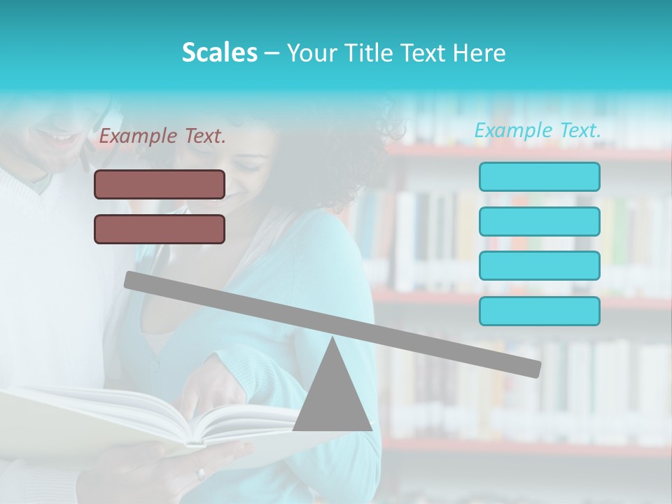 Happy Learning Attractive Female PowerPoint Template
