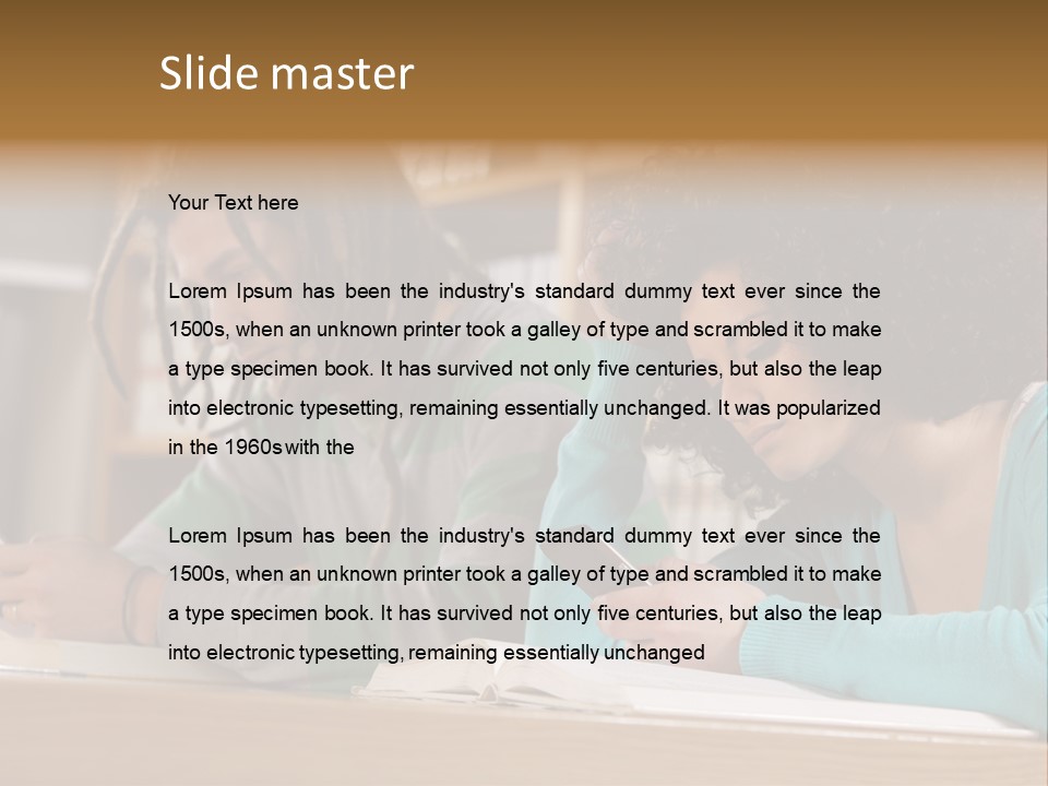 Smart Phone Young Man Campus PowerPoint Template