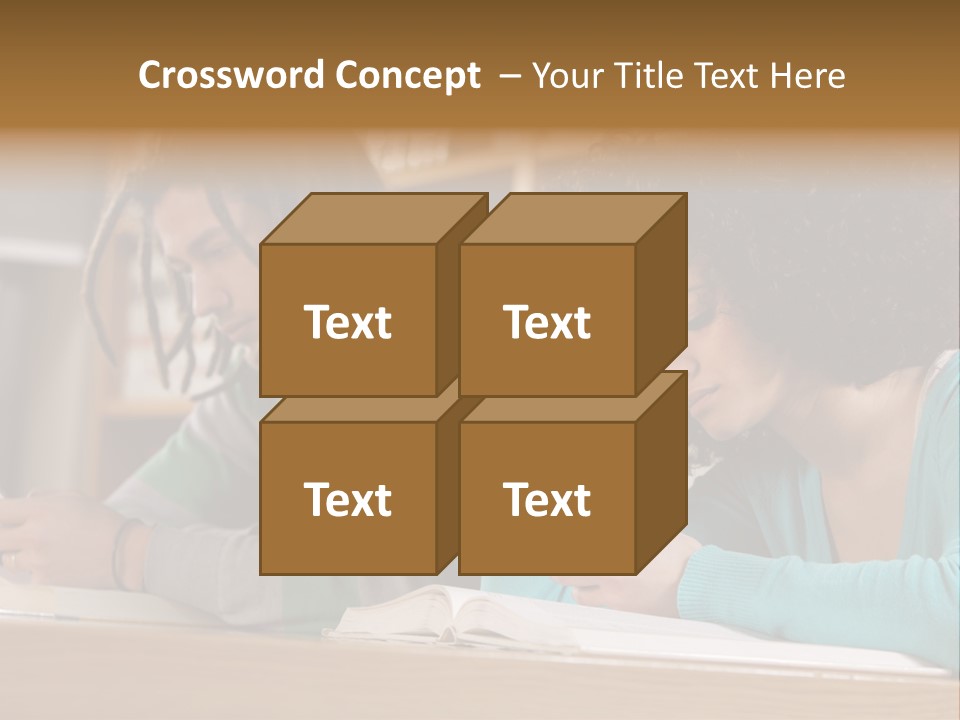 Smart Phone Young Man Campus PowerPoint Template