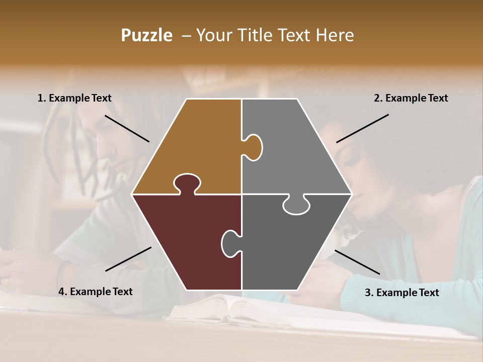 Smart Phone Young Man Campus PowerPoint Template