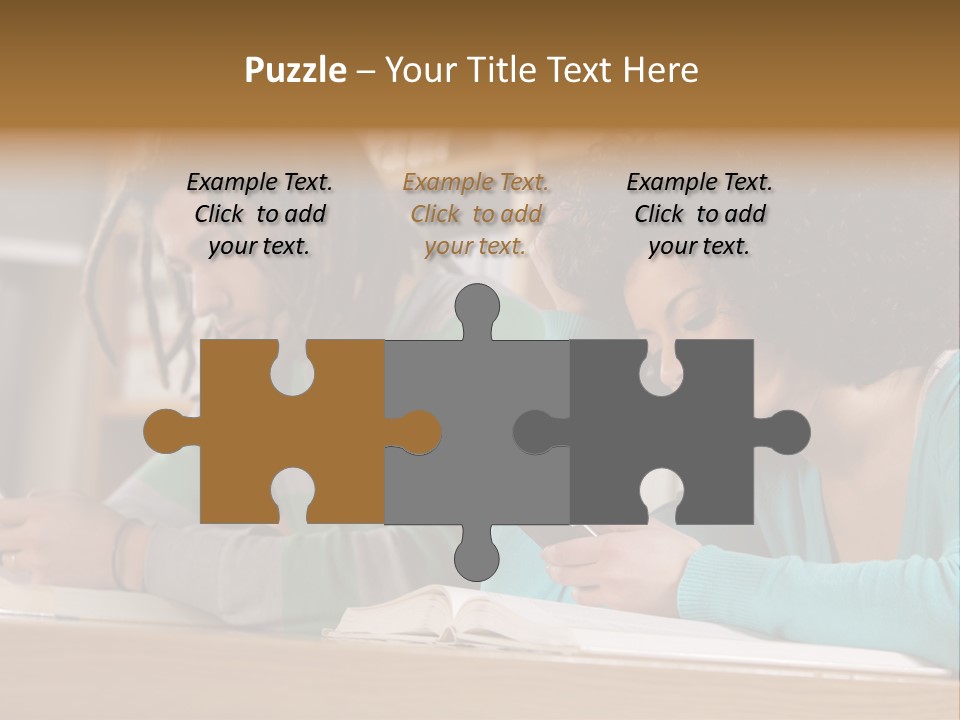 Smart Phone Young Man Campus PowerPoint Template