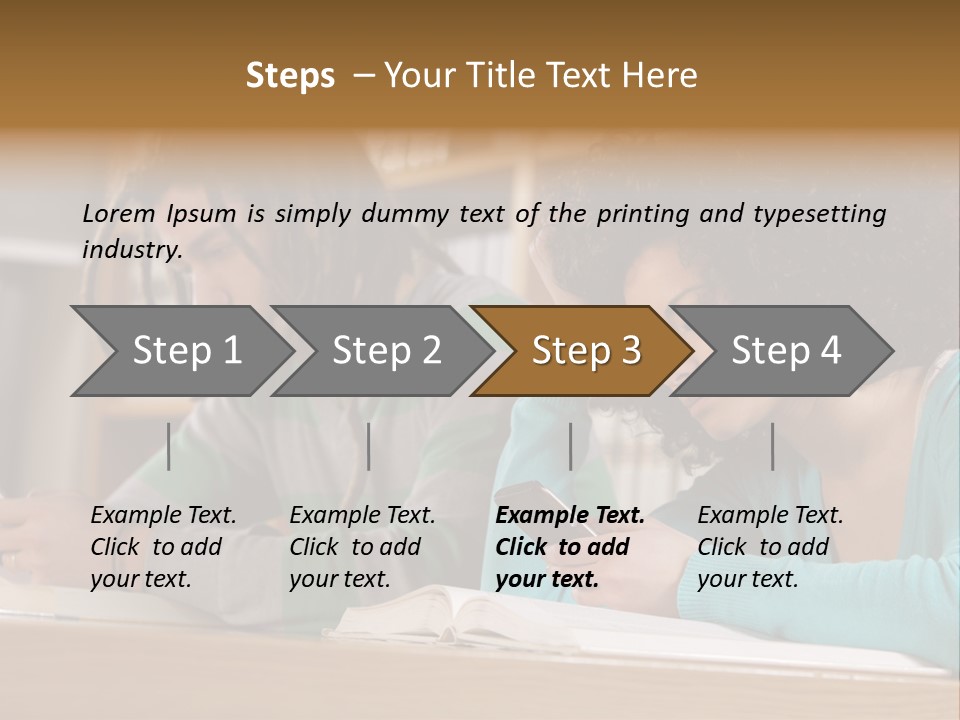 Smart Phone Young Man Campus PowerPoint Template