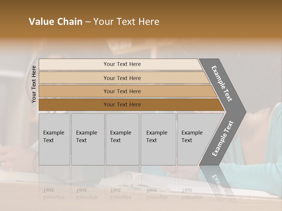 Smart Phone Young Man Campus PowerPoint Template