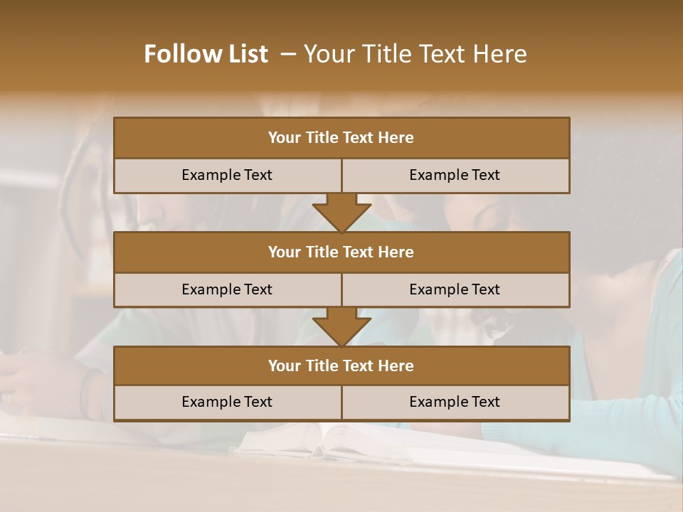 Smart Phone Young Man Campus PowerPoint Template