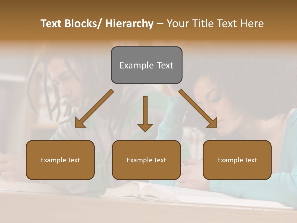 Smart Phone Young Man Campus PowerPoint Template