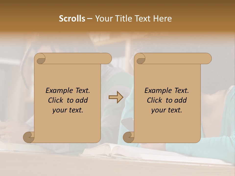 Smart Phone Young Man Campus PowerPoint Template