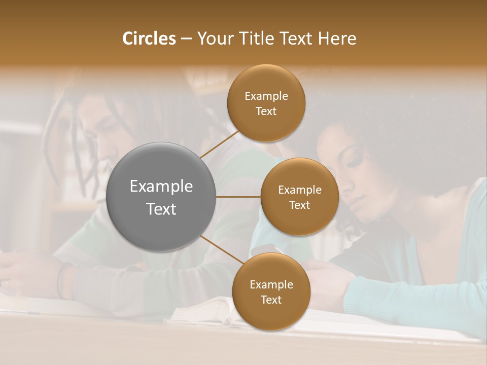 Smart Phone Young Man Campus PowerPoint Template