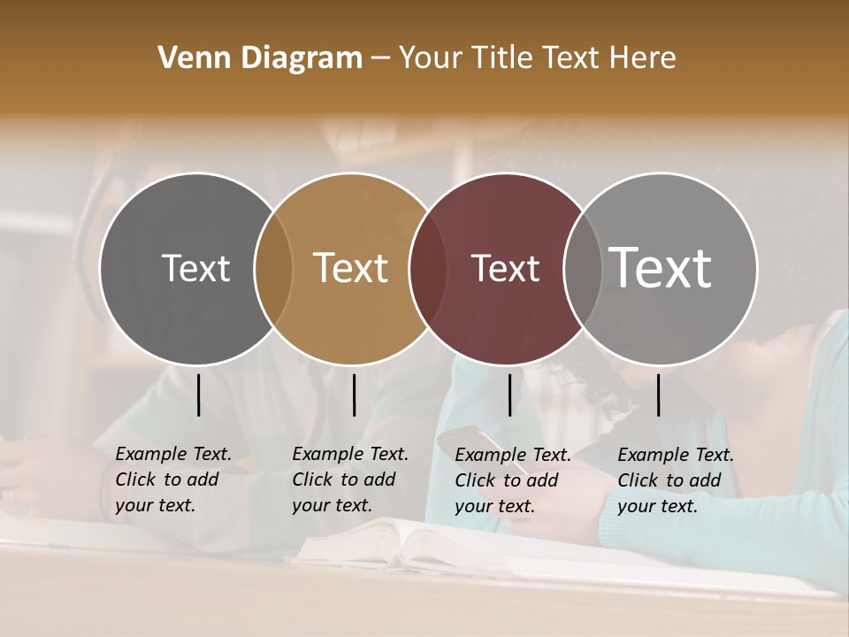 Smart Phone Young Man Campus PowerPoint Template