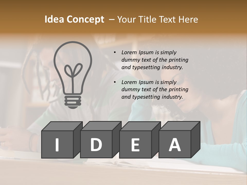 Smart Phone Young Man Campus PowerPoint Template