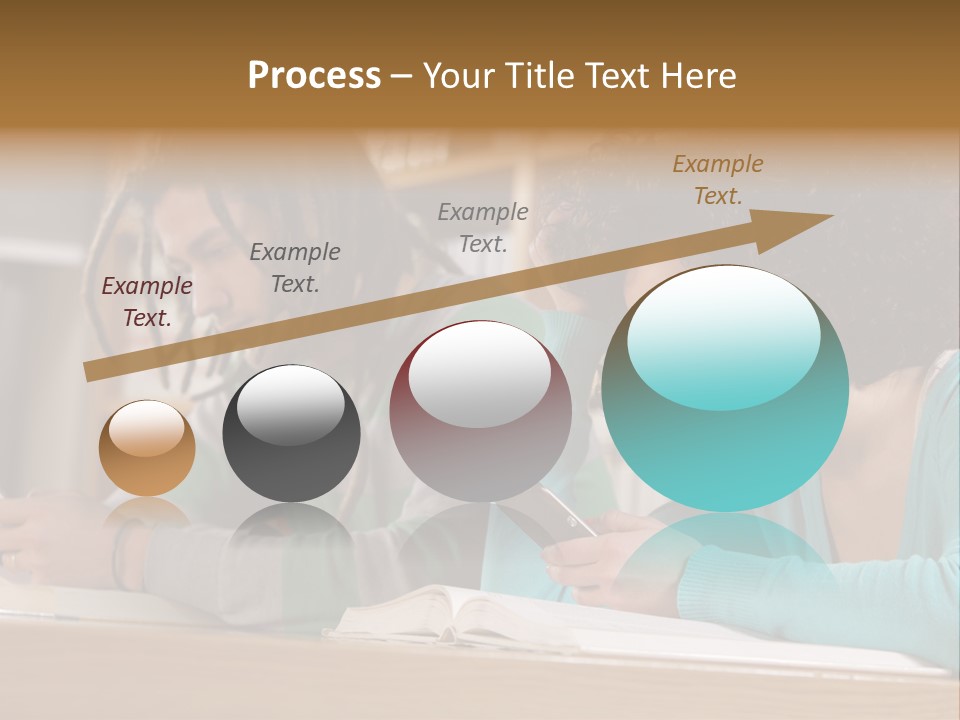 Smart Phone Young Man Campus PowerPoint Template