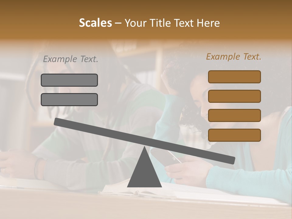 Smart Phone Young Man Campus PowerPoint Template