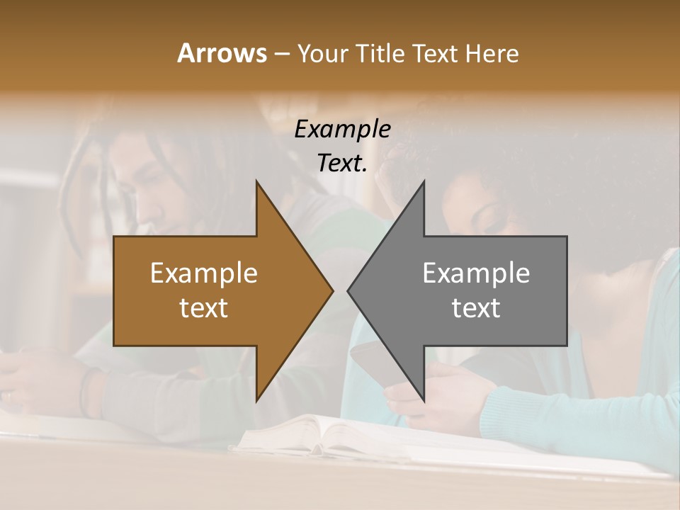 Smart Phone Young Man Campus PowerPoint Template