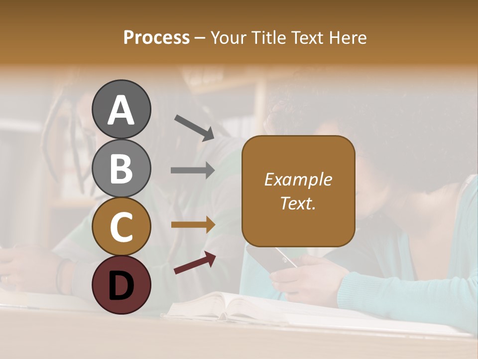 Smart Phone Young Man Campus PowerPoint Template