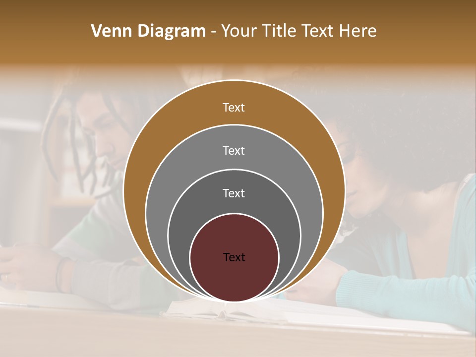 Smart Phone Young Man Campus PowerPoint Template