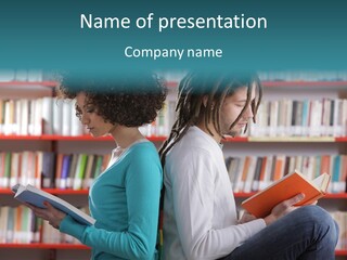 Library Dreadlocks Education PowerPoint Template