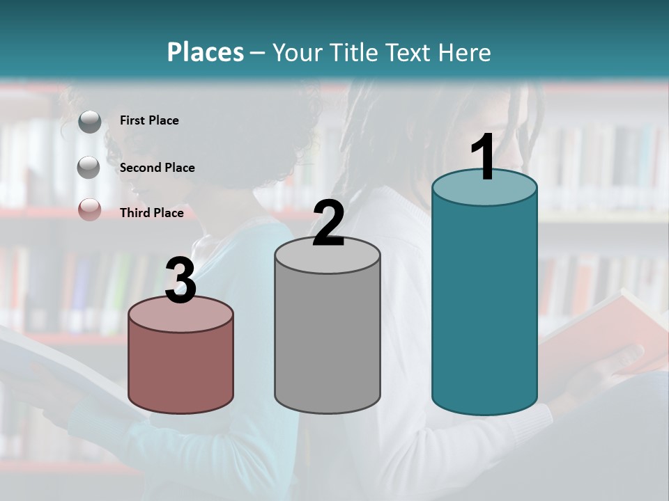 Library Dreadlocks Education PowerPoint Template