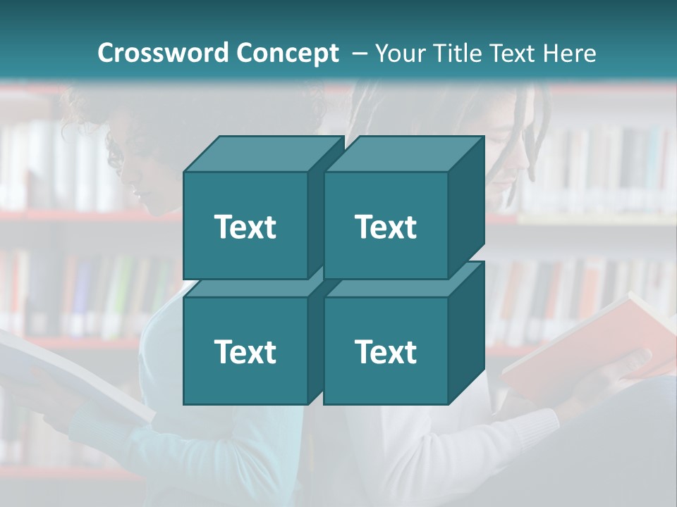 Library Dreadlocks Education PowerPoint Template