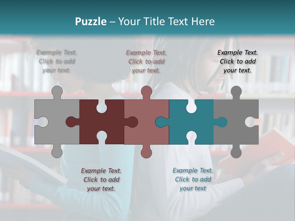 Library Dreadlocks Education PowerPoint Template