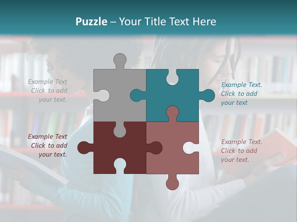 Library Dreadlocks Education PowerPoint Template