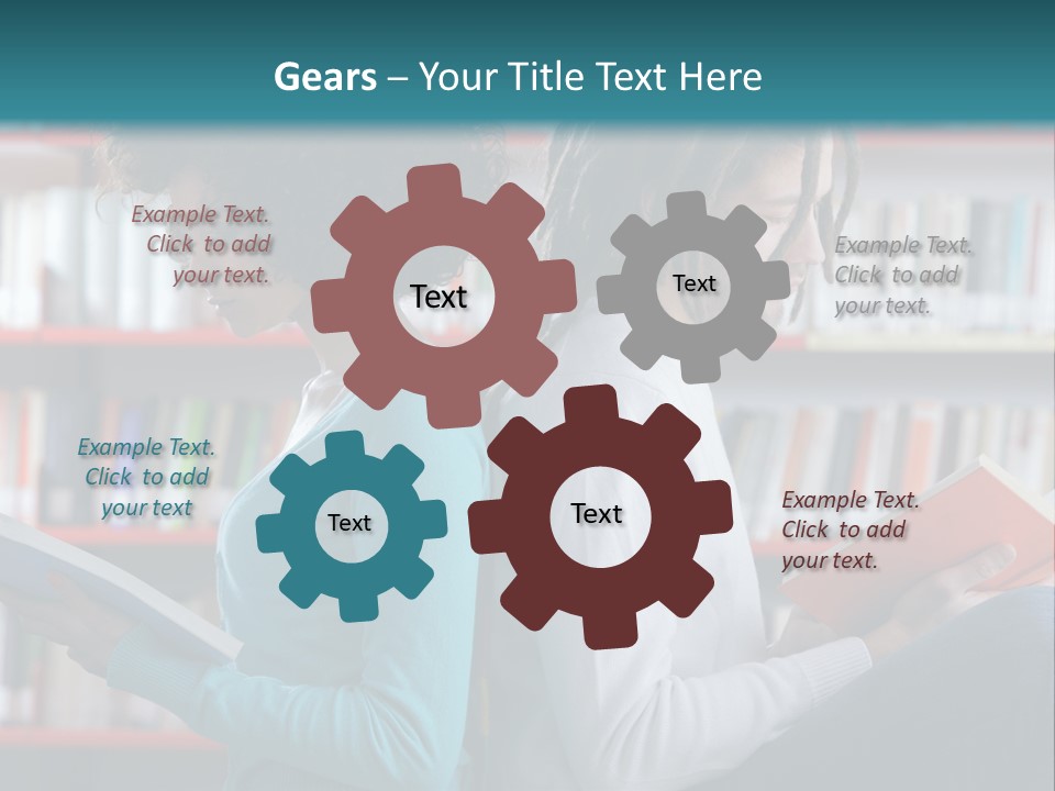 Library Dreadlocks Education PowerPoint Template