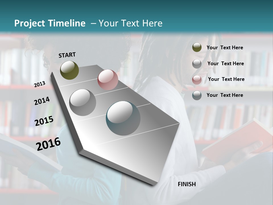 Library Dreadlocks Education PowerPoint Template