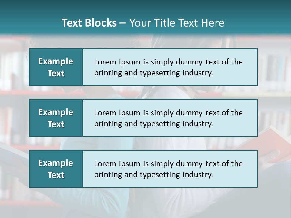 Library Dreadlocks Education PowerPoint Template